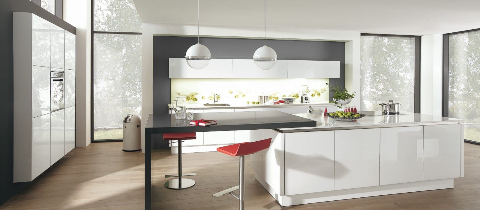 Cuisine rouge et blanche: cuisine u ouverte idees. cuisine tempo ...