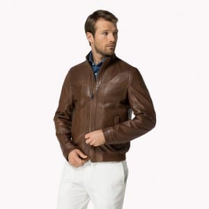 Veste en cuir Tommy Hilfigher